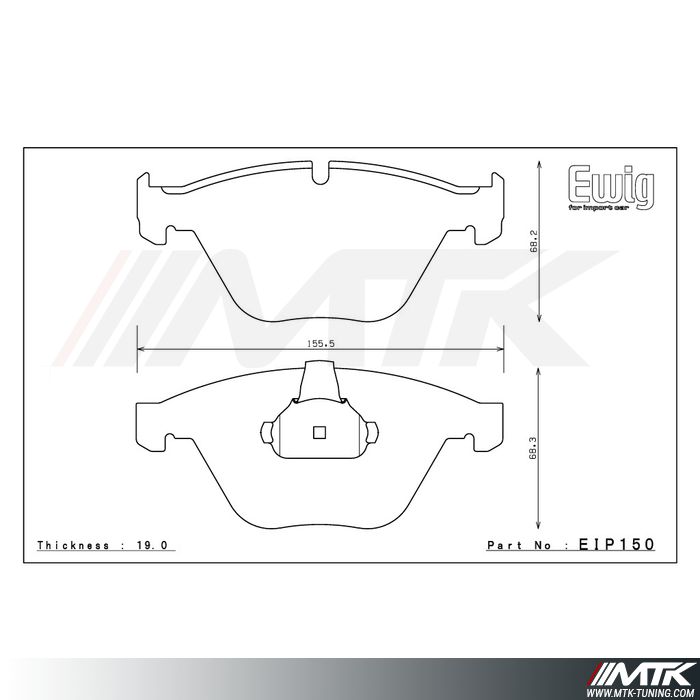 Plaquettes Endless ME20 EIP150 pour BMW Serie 6 F06